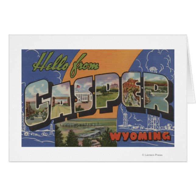Casper, Wyoming - Große Buchstabenszenen (Vorderseite (Horizontal))