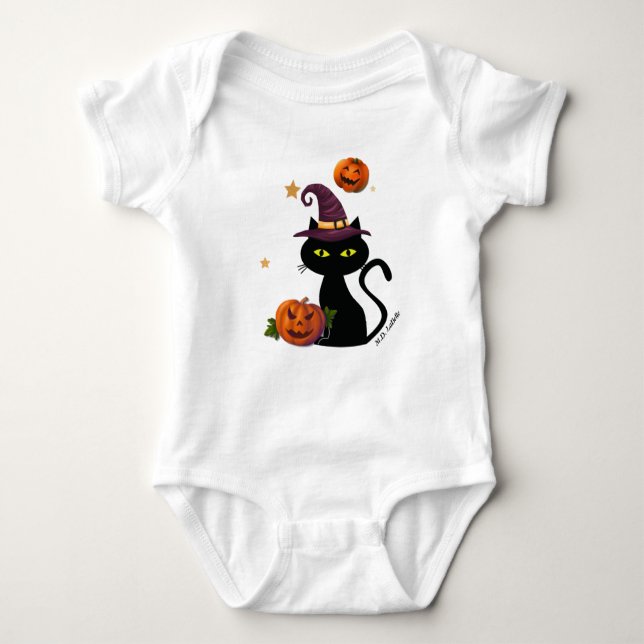 Caspers erstes Halloween-Outfit Baby Strampler (Vorderseite)