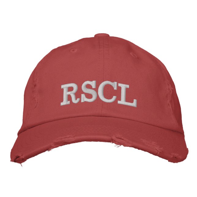 Casquette RSCL RED Bestickte Baseballkappe (Vorderseite)