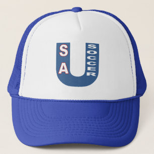 Casquette Trucker blanc/royal USA SOCCER Truckerkappe