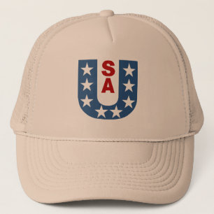 Casquette Truker kaki DESIGN USA Truckerkappe