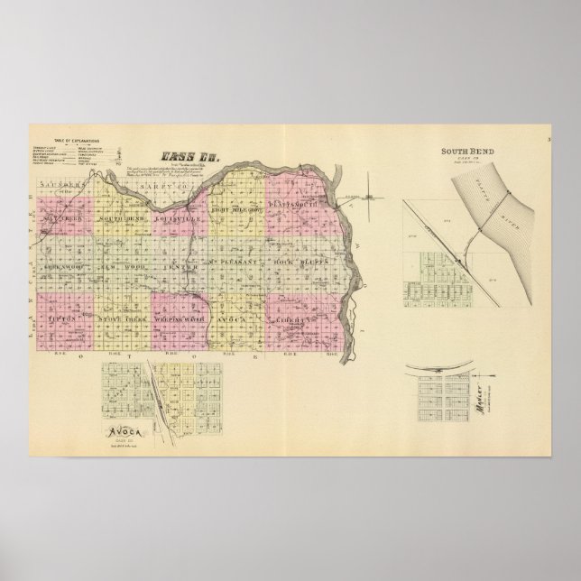 Cass Landkreis, Nebraska Poster (Vorne)