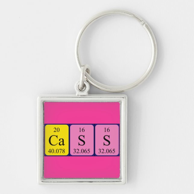 Cass Peried Table name keyring Schlüsselanhänger (Vorne)