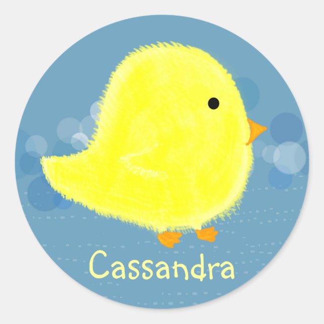 Cassandra Baby Chick Sticker 369MyName (Vorderseite)