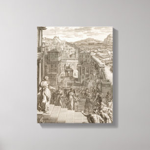 Cassandra Foretells die Trojaner Ihr Schicksal und Leinwanddruck