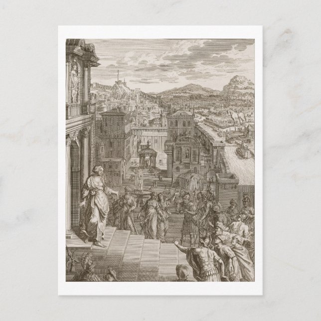 Cassandra Foretells die Trojaner Ihr Schicksal und Postkarte (Vorderseite)