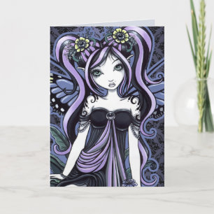 Cassandra Violet Butterfly Fairy Art Card Karte