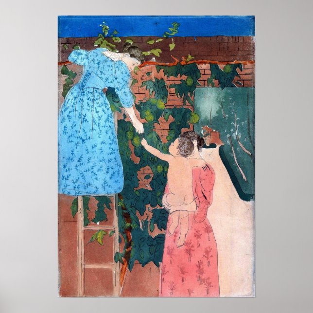 Cassatt - Ansammlung Frucht Poster (Vorne)