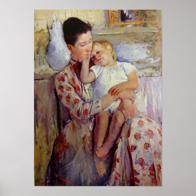 Cassatt Art Mutter und Kind Poster (Vorne)
