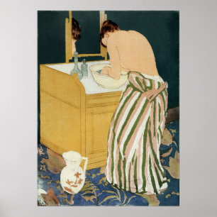 Cassatt - Badegewässer für Frauen Poster