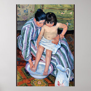 Cassatt - Das Bad des Kindes Poster