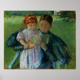 Cassatt - Krankenpflege beim kleinen Mädchen Poster