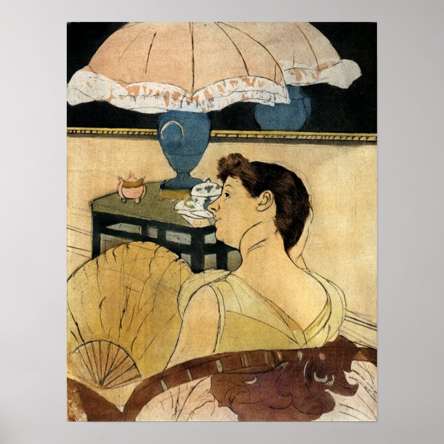 Cassatt - Lampe 1891 Poster (Vorne)