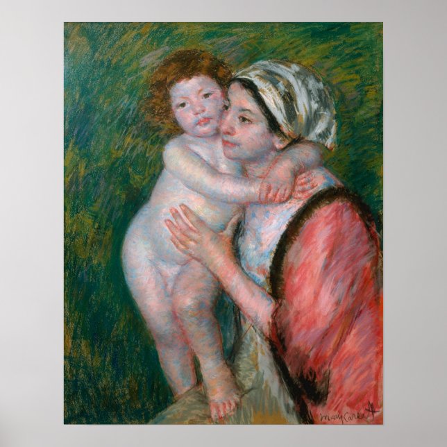 Cassatt - Mutter und Kind Poster (Vorne)