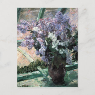 Cassatts "Lilacs in a Window" Postkarte