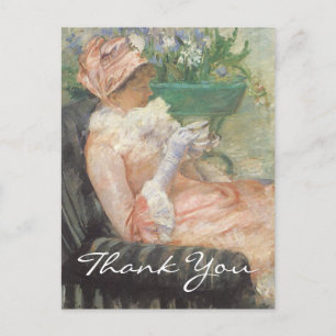 Cassatts Tasse Tee Postkarte