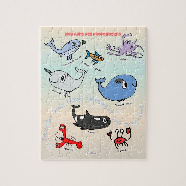 Casse-tête “Nos amis des profondeurs”  Puzzle (Vertikal)