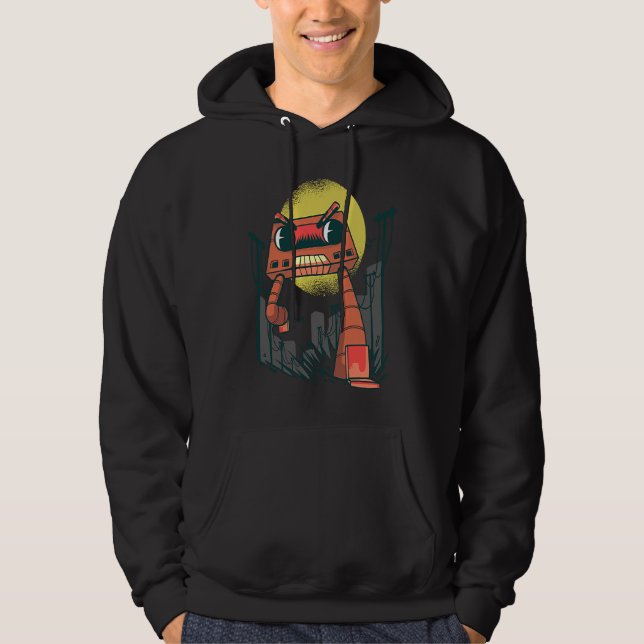 cassette 90's 80's angry music hoodie (Vorderseite)
