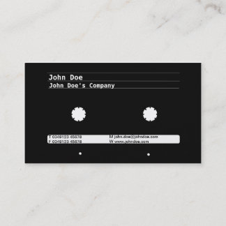 Cassette Design Business Card Visitenkarte