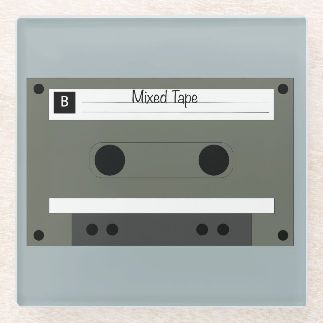 Cassette, Mixed Tape Glasuntersetzer (Vorderseite)
