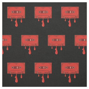 Cassette-Muster für Rotes Herz Stoff