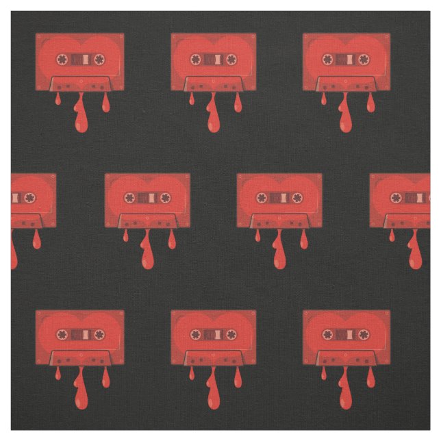 Cassette-Muster für Rotes Herz Stoff (Muster)