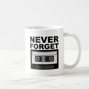 Cassette Nie Vergessen Lustiger Becher Kaffeetasse