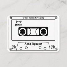 Cassette Song Anfrage Einladung Hochzeit einfügen
