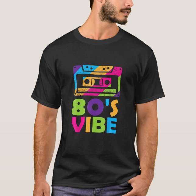 Cassette Tape Mixtape Retro Music 80er Vibe Oldsch T-Shirt (Vorderseite)