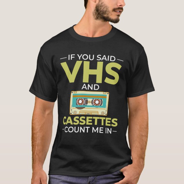Cassette Tape Music Player Recorder Mix Audio Coll T-Shirt (Vorderseite)