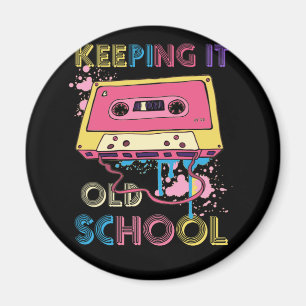 Cassette Tape Music Retro 80er Behielt alte Schule Magnet