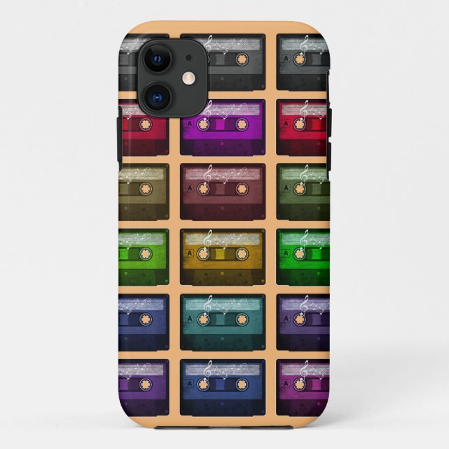 CASSETTE TAPES RETRO MUSIC LOVER Case-Mate iPhone HÜLLE (Rückseite)