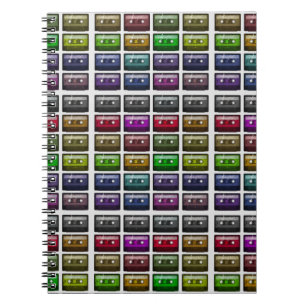 CASSETTE TAPES RETRO MUSIC LOVER NOTIZBLOCK