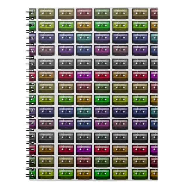 CASSETTE TAPES RETRO MUSIC LOVER NOTIZBLOCK (Vorderseite)
