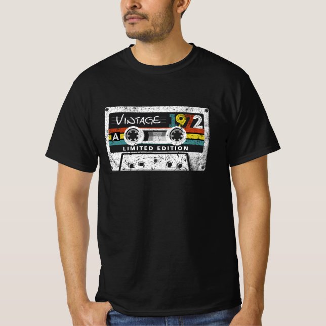 Cassette, Vintag, 1972, limitiert T-Shirt (Vorderseite)