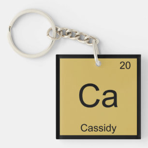 Cassidy Name Chemie Element Periodensystem Schlüsselanhänger