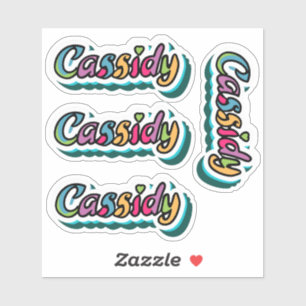Cassidy Name Stickers Aufkleber