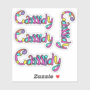 Cassidy Name Stickers Aufkleber