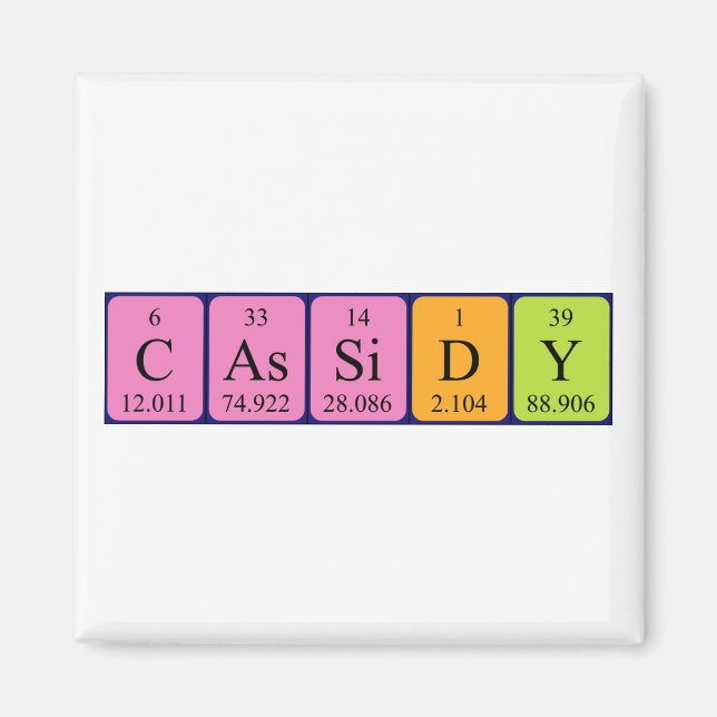 Cassidy Periodenmagnet Magnet (Vorne)