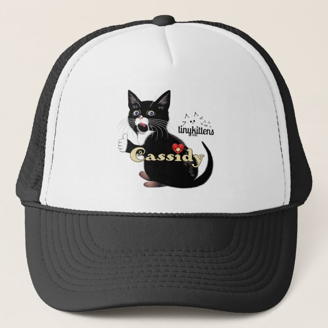 Cassidy TinyKittens Truckerkappe (Vorderseite)