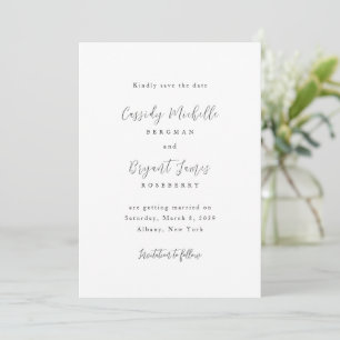 Cassidy Traditionelle Hochzeit Save The Date