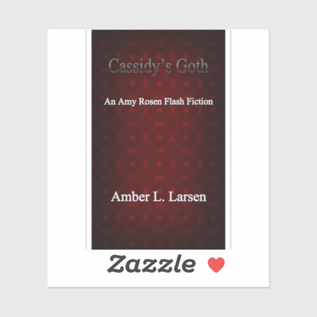 Cassidy's Goth Book Cover Sticker (Blatt)