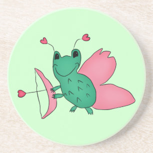 Cassies Valentinstag-Froschfee Untersetzer
