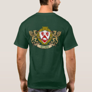 Cassiey Irish Shield & Griffins Personalisiert  T-Shirt