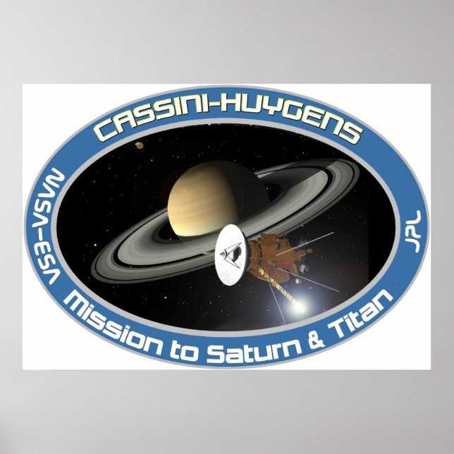 CASSINI - HUYGENS POSTER (Vorne)