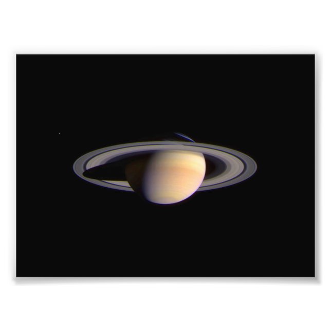 Cassini View of Saturn Space NASA Fotodruck (Vorne)