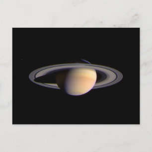 Cassini View of Saturn Space NASA Postkarte