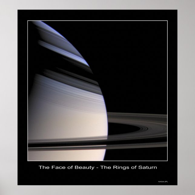 CassiniMission-Face0fBeauty-Saturn Poster (Vorne)