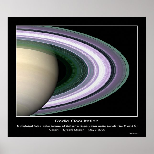 CassiniMission-PIA07873 Poster (Vorne)