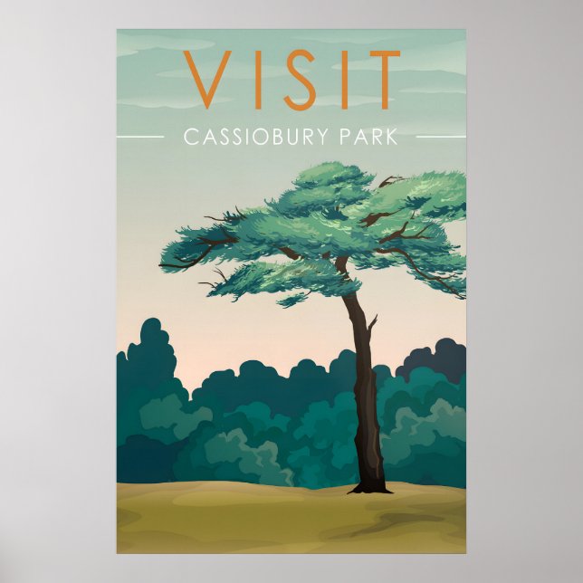Cassiobury Park Watford Reiseplakat Poster (Vorne)